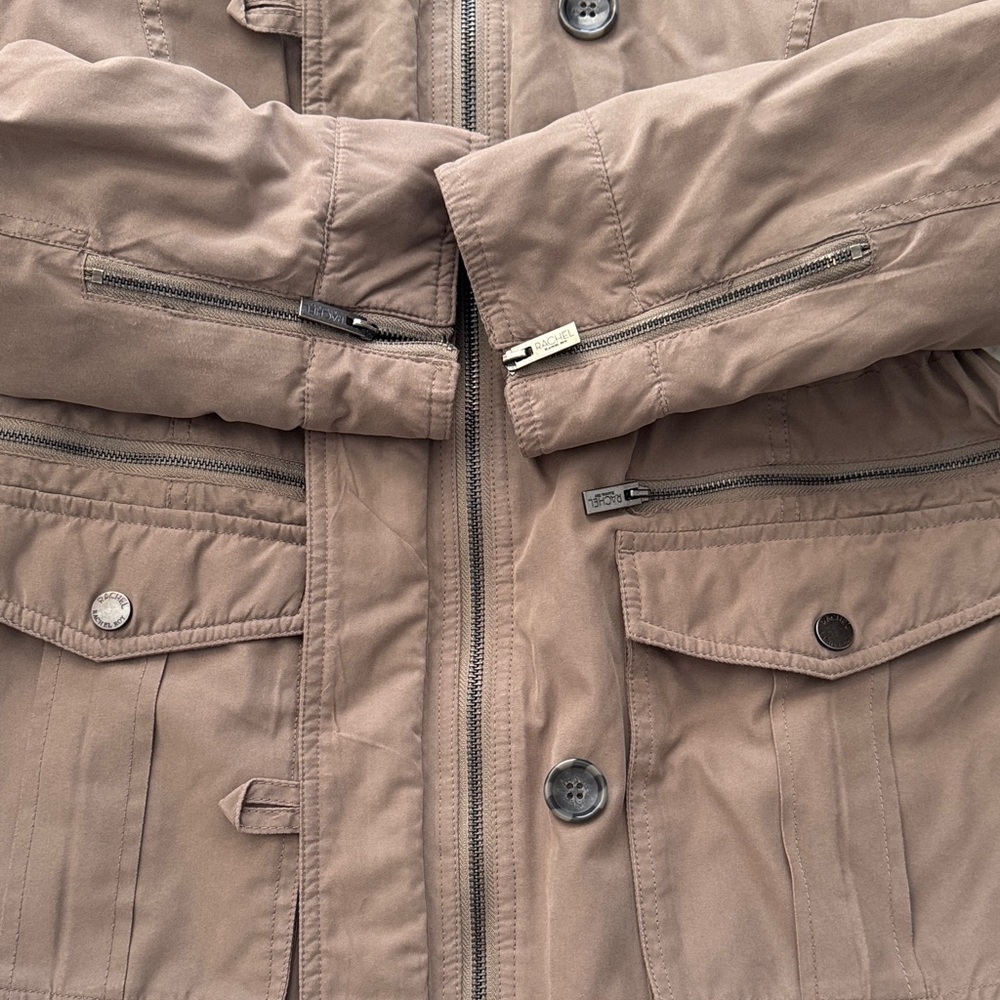🧥 EUC Rachel Roy Faux Fur Hooded Parka Coat – Women’s Size Small - Picture 6 of 14